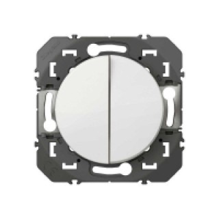 Interrupteur double Dooxie 10A - va-et-vient - LEGRAND