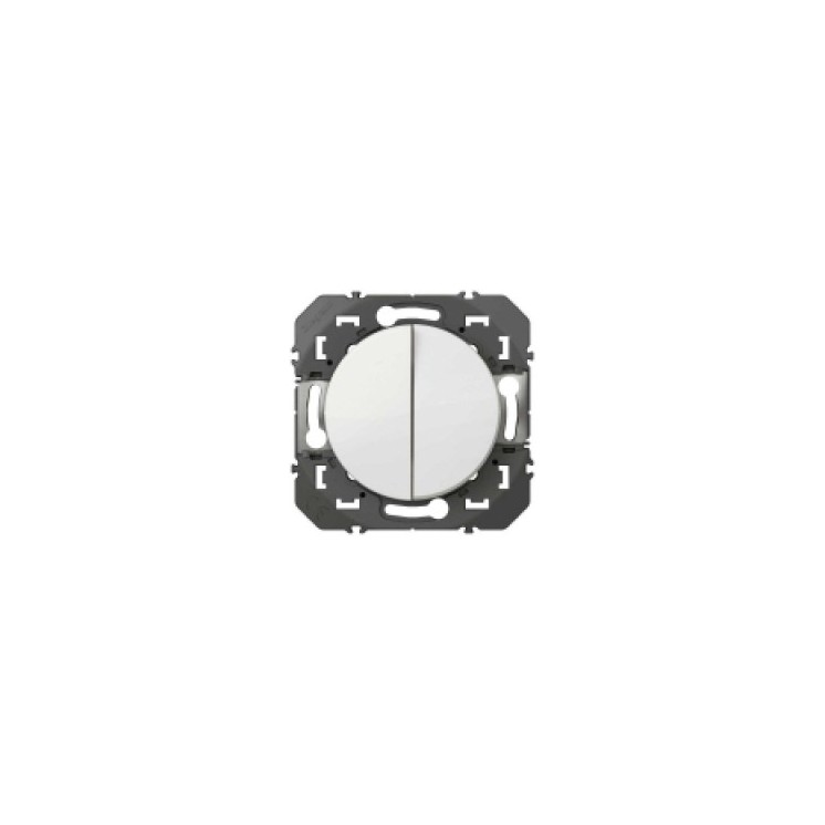 Interrupteur double Dooxie 10A - va-et-vient - LEGRAND
