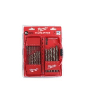 Coffret de 19 forets métaux MILWAUKEE HSS-G THUNDERWEB